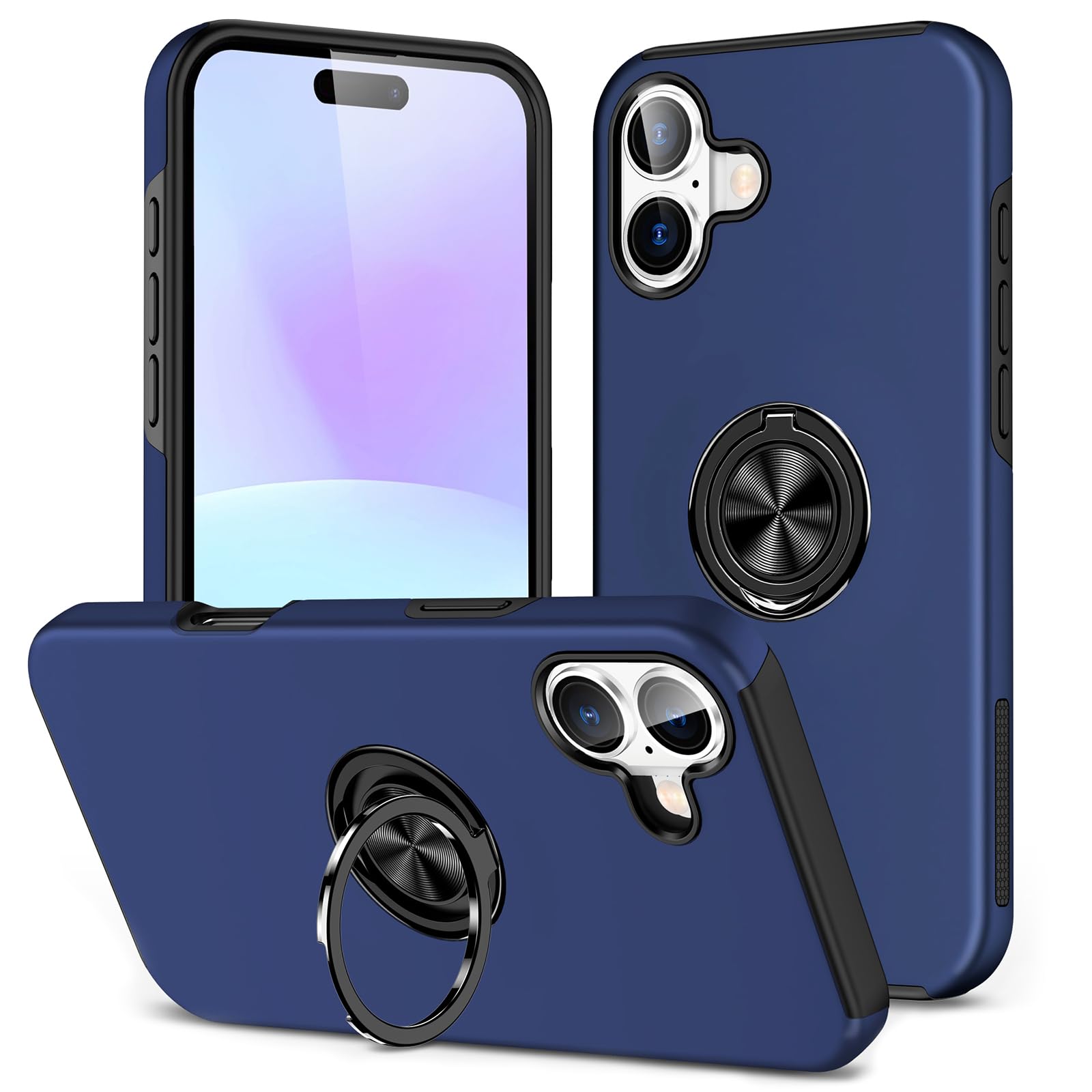 Amazon.co.jp: Jaligel 対応 iPhone 17 用 ケース リング付き 耐衝撃